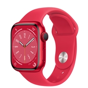 Apple Watch Series 8 GPS 41mm RED Aluminum Case with Sport Band - S/M