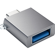 SATECHI ALUMINUM TYPE-C TO TYPE A USB 3.0 ADAPTER - SPACE GRAY