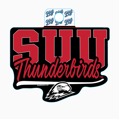 BLACK AND RED THUNDERBIRDS SUU DECAL