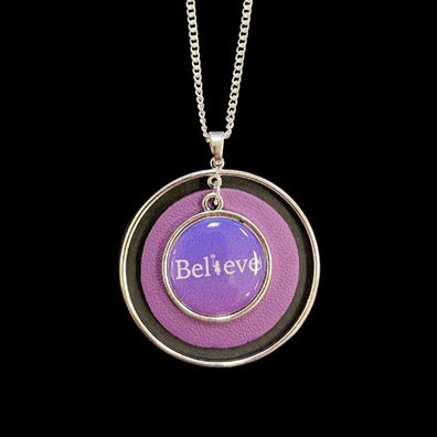 Purple Believe Lindy Necklace