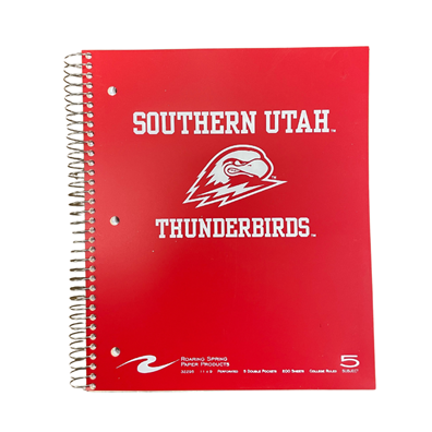 SUU Thunderbirds 5 Subject Notebook